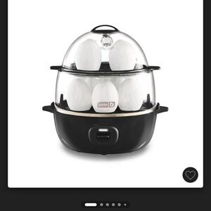DASH Deluxe Rapid Egg Cooker for Hard Boiled, Poached, Scrambled Eggs & Omelets